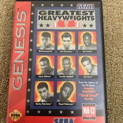 Greatest Heavyweights, Sega Genesis, Great Condition, Tested