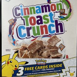 25th Anniversary Pokemon edition Cinnamon Toast Crunch Cereal Sealed