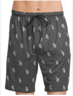 US polo assn pijama shorts men size Medium grey.   (P)