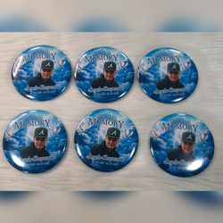 Memorial button pins