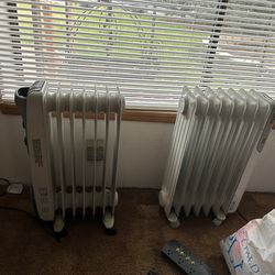 2 Oil Filled Heaters With thermostats