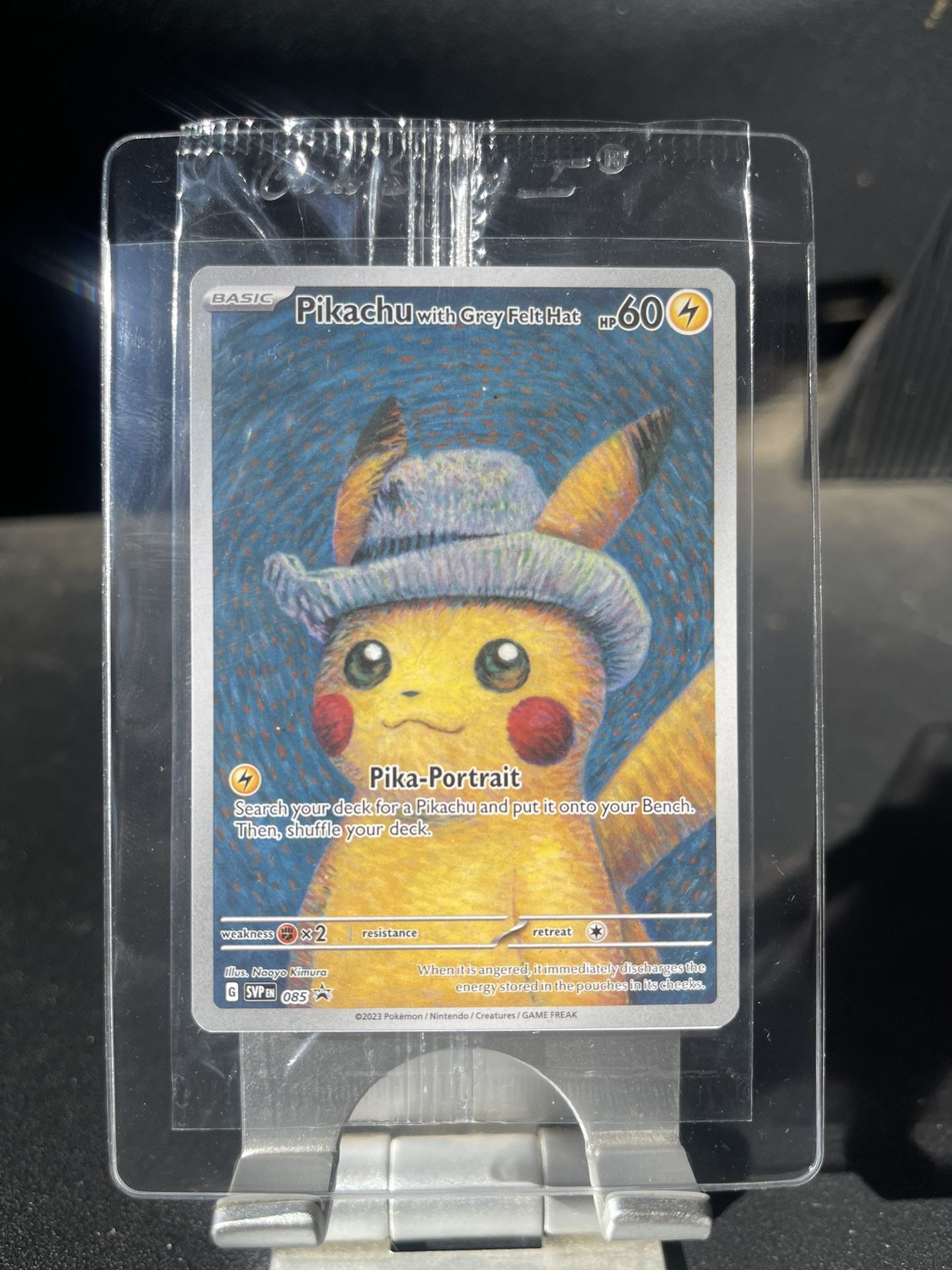 Pokemon Pikachu with Grey Felt Hat (Van Gogh)