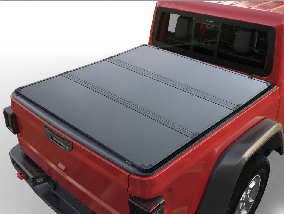 2019-2024 Ram 1500 Off-Road Black Hard Tri-Fold Tonneau Cover HT-011