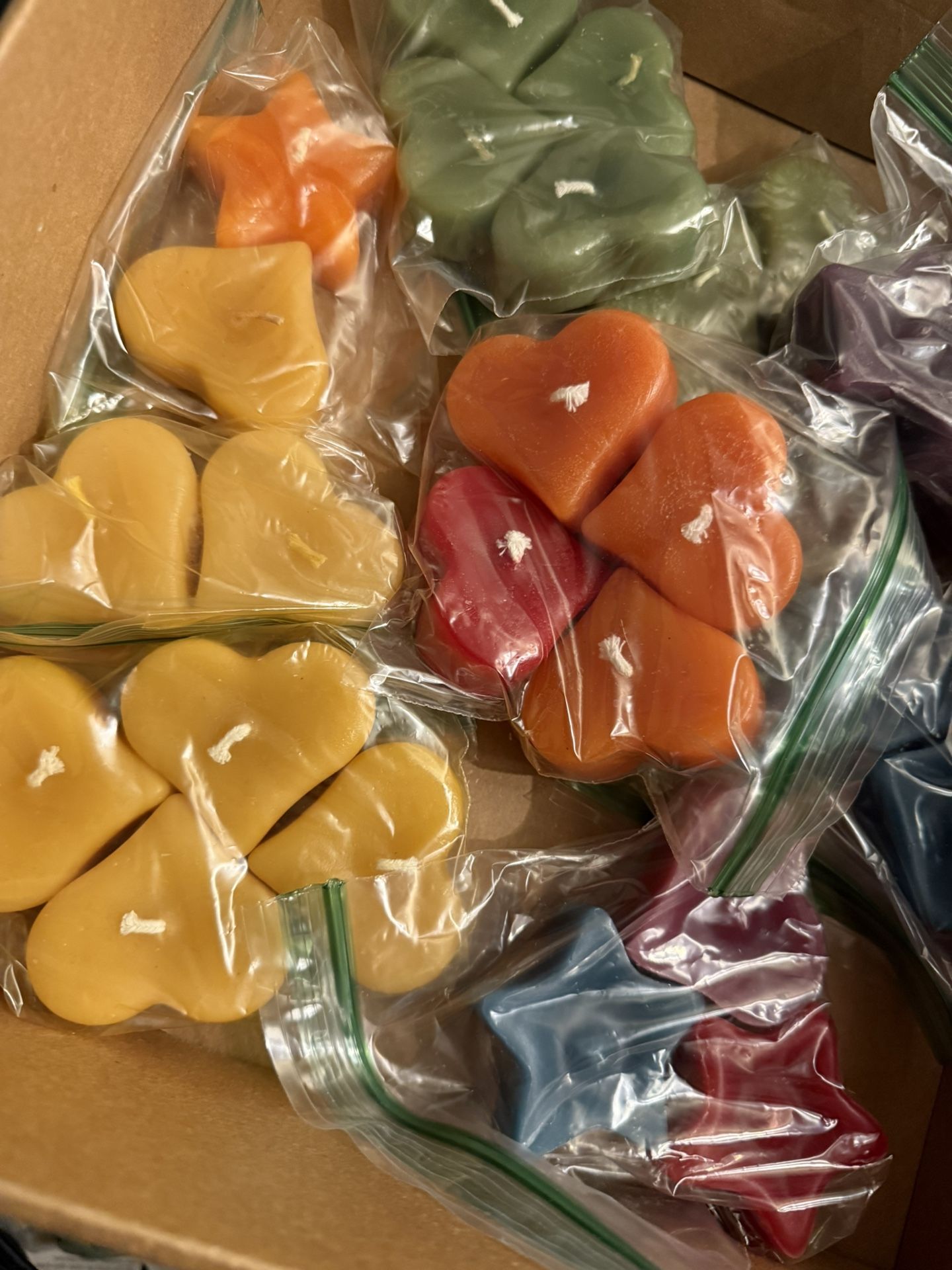 Heart And Star Shaped Candles