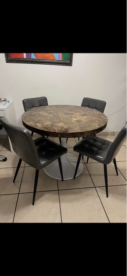 Marble dining set