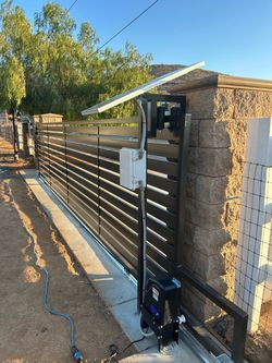 Solar-Powered Automatic Sliding Gate Opener System