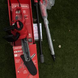 Craftsman 8.0 Amp Corded Chainsaw With Extension Pole