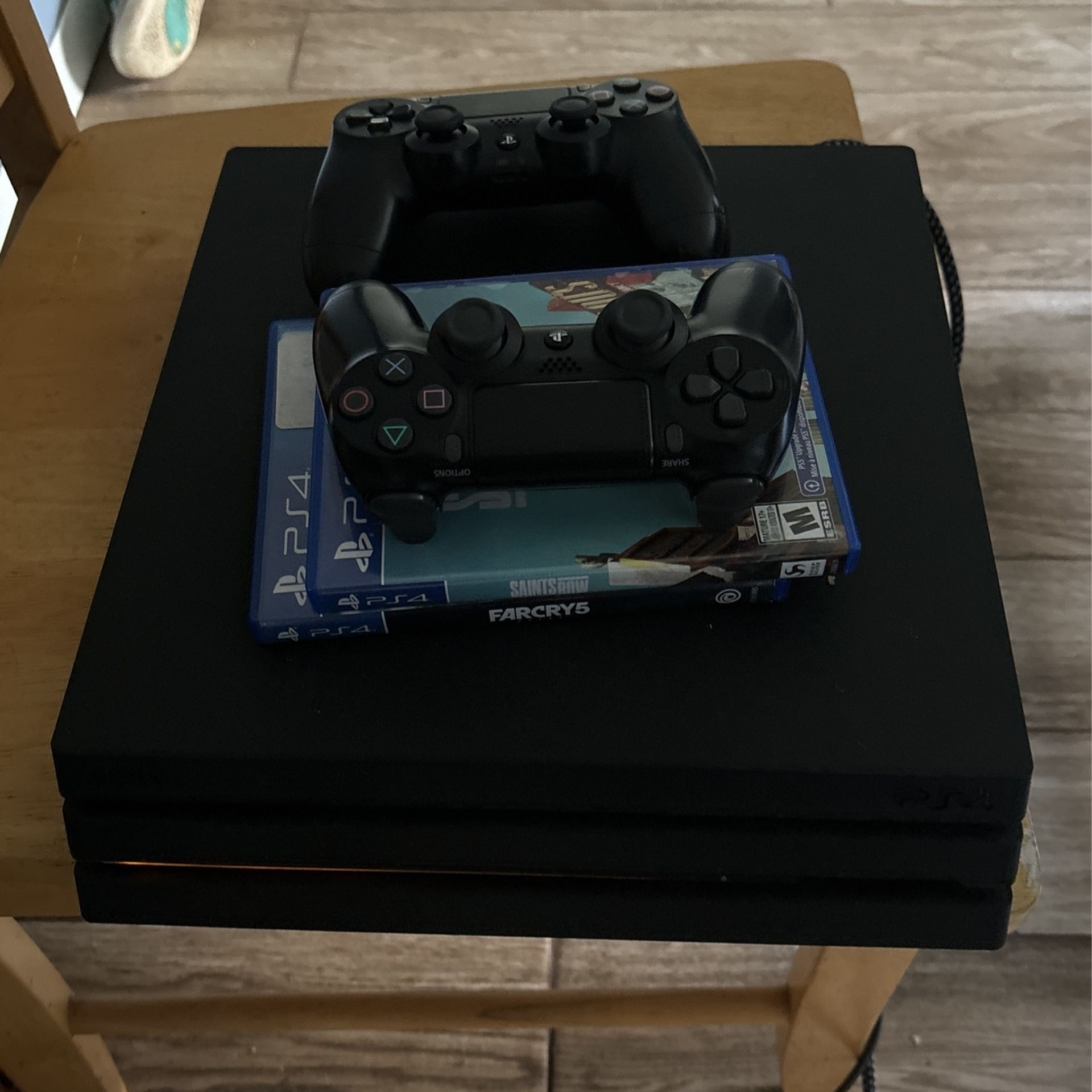 PS4 1TB Slim With 2 Controllers And Games