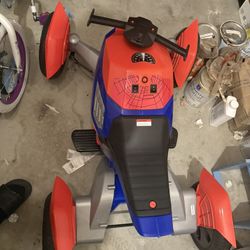 Kids Spider-Man 4-Wheel Electric Ride-On Bike 🕷️🏍️