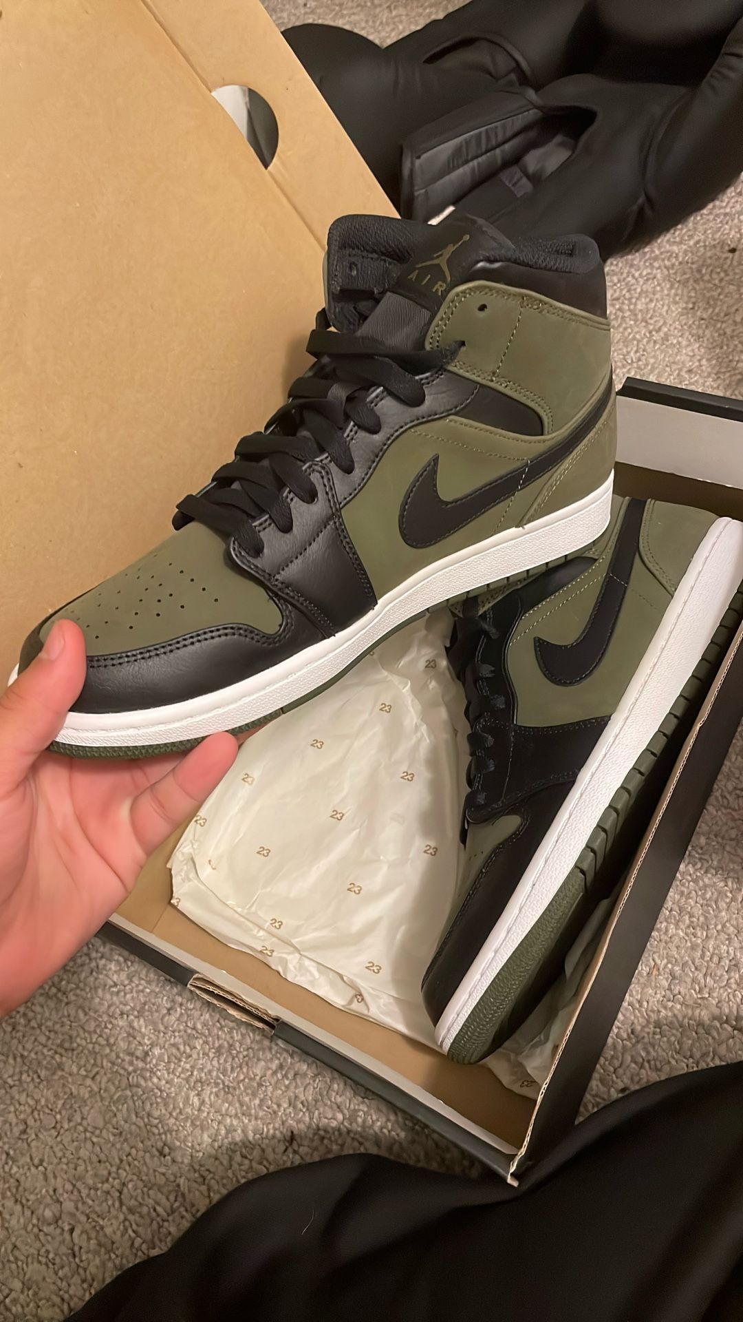 olive canvas/black-white olive toile/blanc/noir
