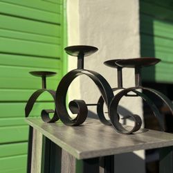 Wrought Iron Candle Holder