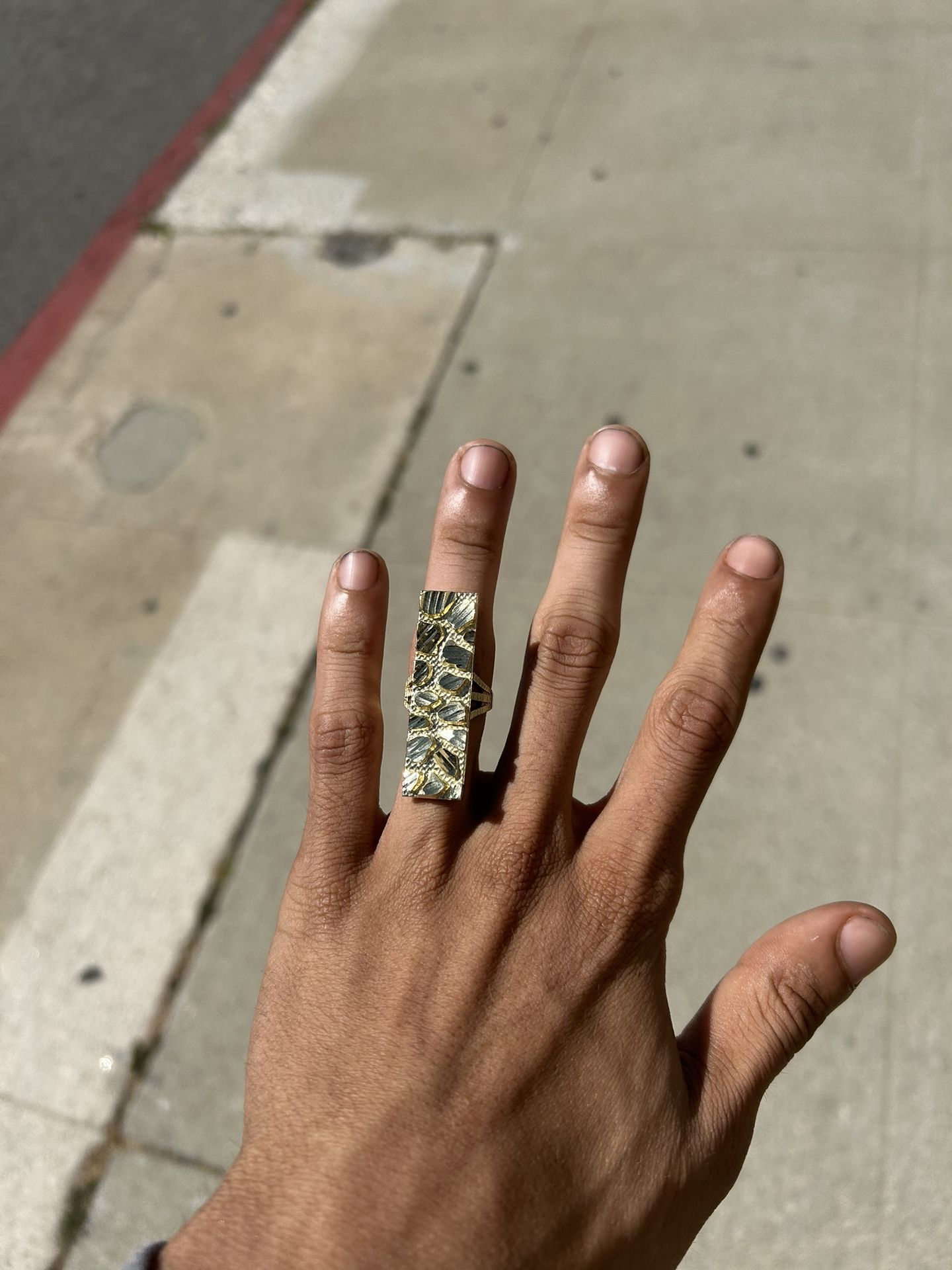 Big 10k Nugget Ring