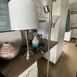 3 Table Lamps And 1 Floor Lamp