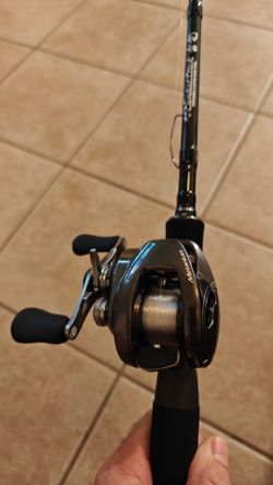 Shimano Metanium and Evergreen Combat Stick 6'8" jerkbait casting rod