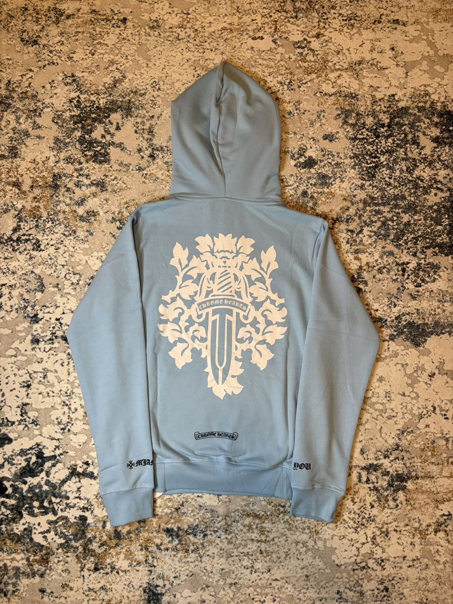 Chrome Hearts Blue & White Hoodie