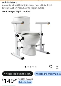 Toilet safety rails