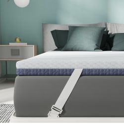 2 Inch Memory Foam Mattress Topper Full Size, Soft Mattress Topper, Bed Topper with 2-Sided Breathable Cover, CertiPUR-US Certified