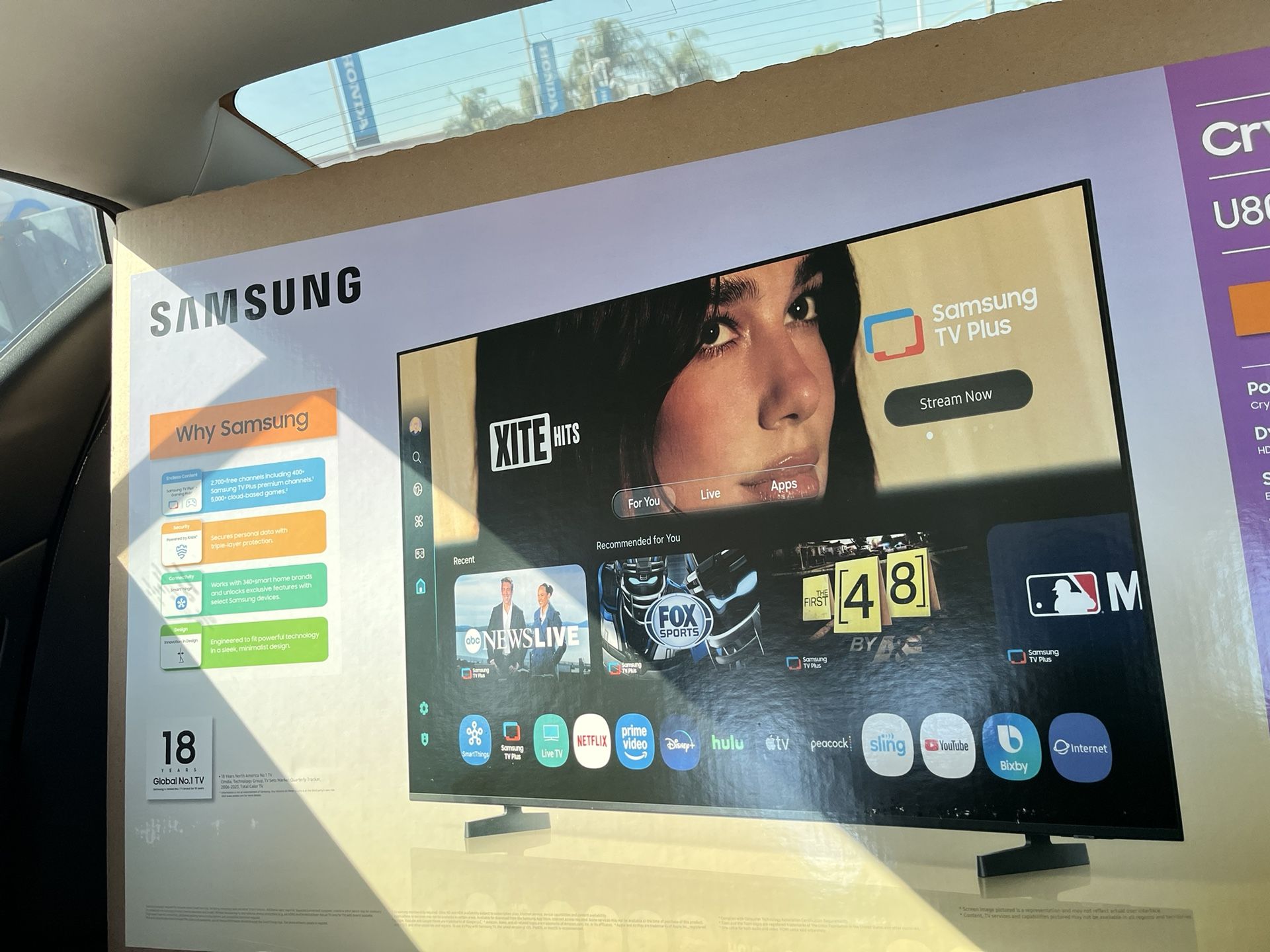Samsung 50" Class Crystal UHD U8000FB 4K Smart TV 2025 - UN50U8000FBXZA