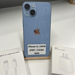 iPhone 14   128GB  AT&T,Cricket