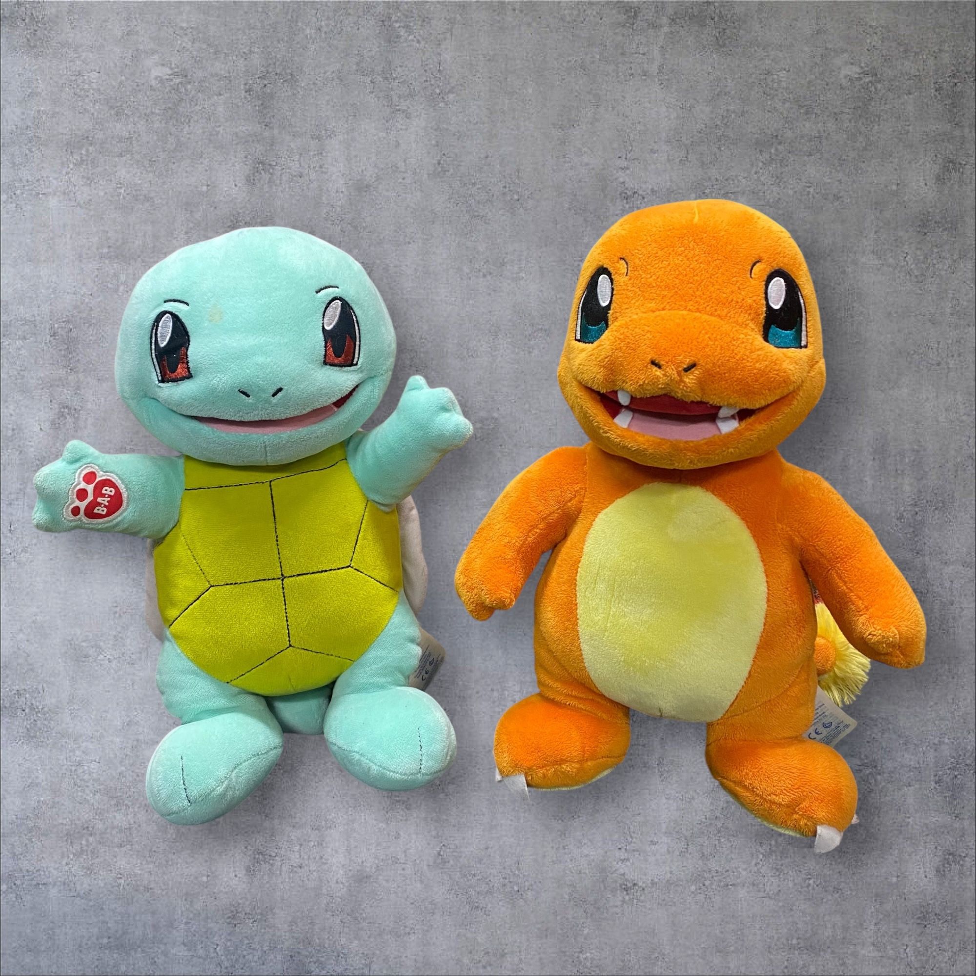 Pokémon Squirtle And Charmander Build A Bear Plush 14 Inch Stuffed Animal Bundle
