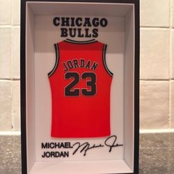 Decorative frame featuring jerseys from your favorite team—basketball, American football, or soccer.