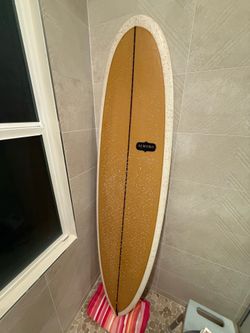 7’ Almond Joy single fin surfboard NEAR MINT