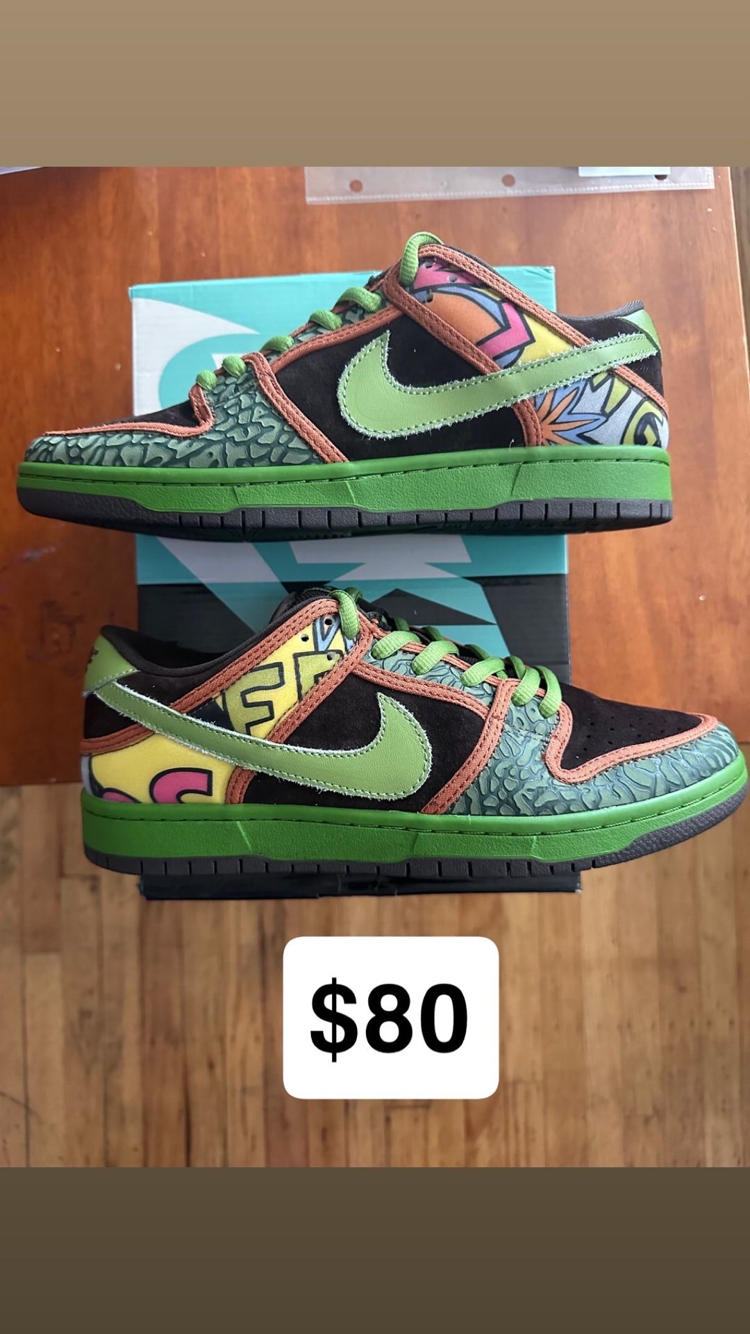 Nike Dunk Sb De La Soul Size 9.5