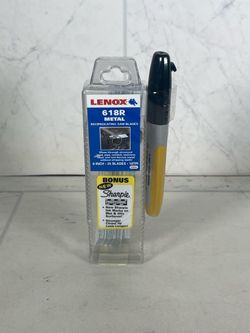 Lenox 618R Metal Reciprocating Saw Blades 25-Pack with Bonus Sharpie (A1G005609)