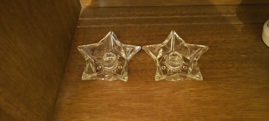 Crystal Star Candle Holders