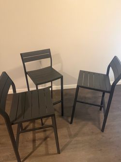 backyard stools set of 3