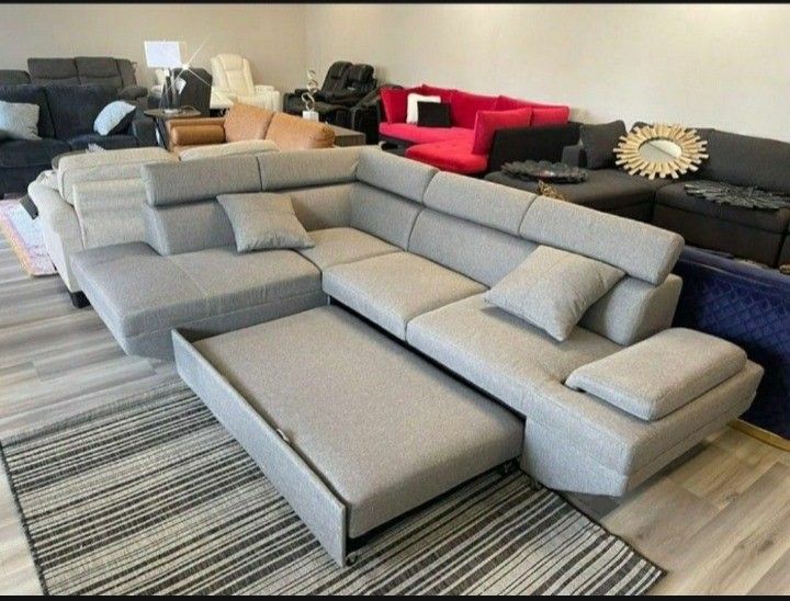 $10 Down Payment Finance 🕵🏼♀️New Foreman Sleeper Sectional Sofa