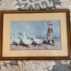 New girl with geese