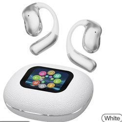 True Wireless Smart Display Headphones, High Definition Call, Bluetooth Stable Connection, Water Resistant Design, Fast Charging Long Batter