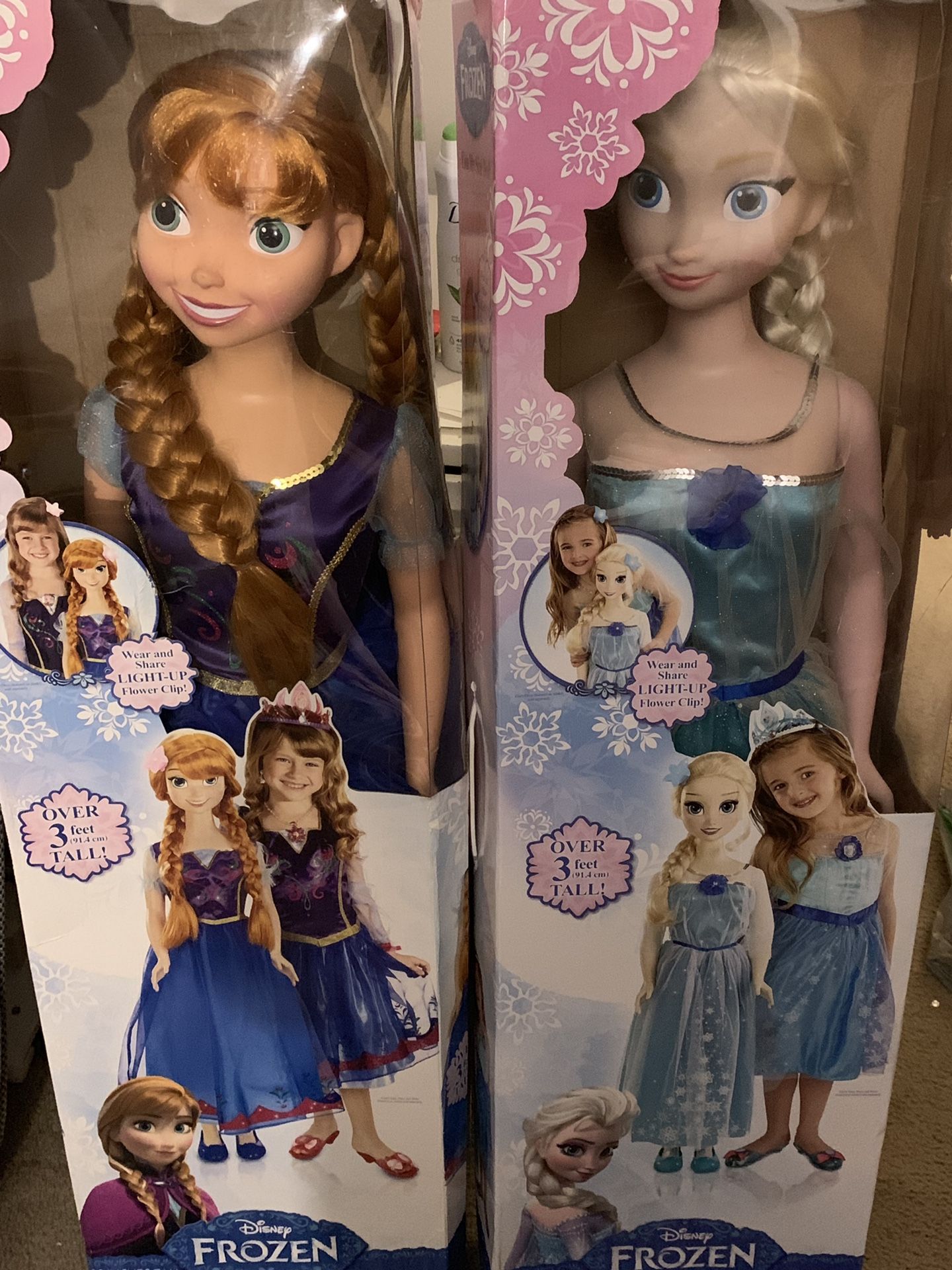 Life size Elsa & Anna doll