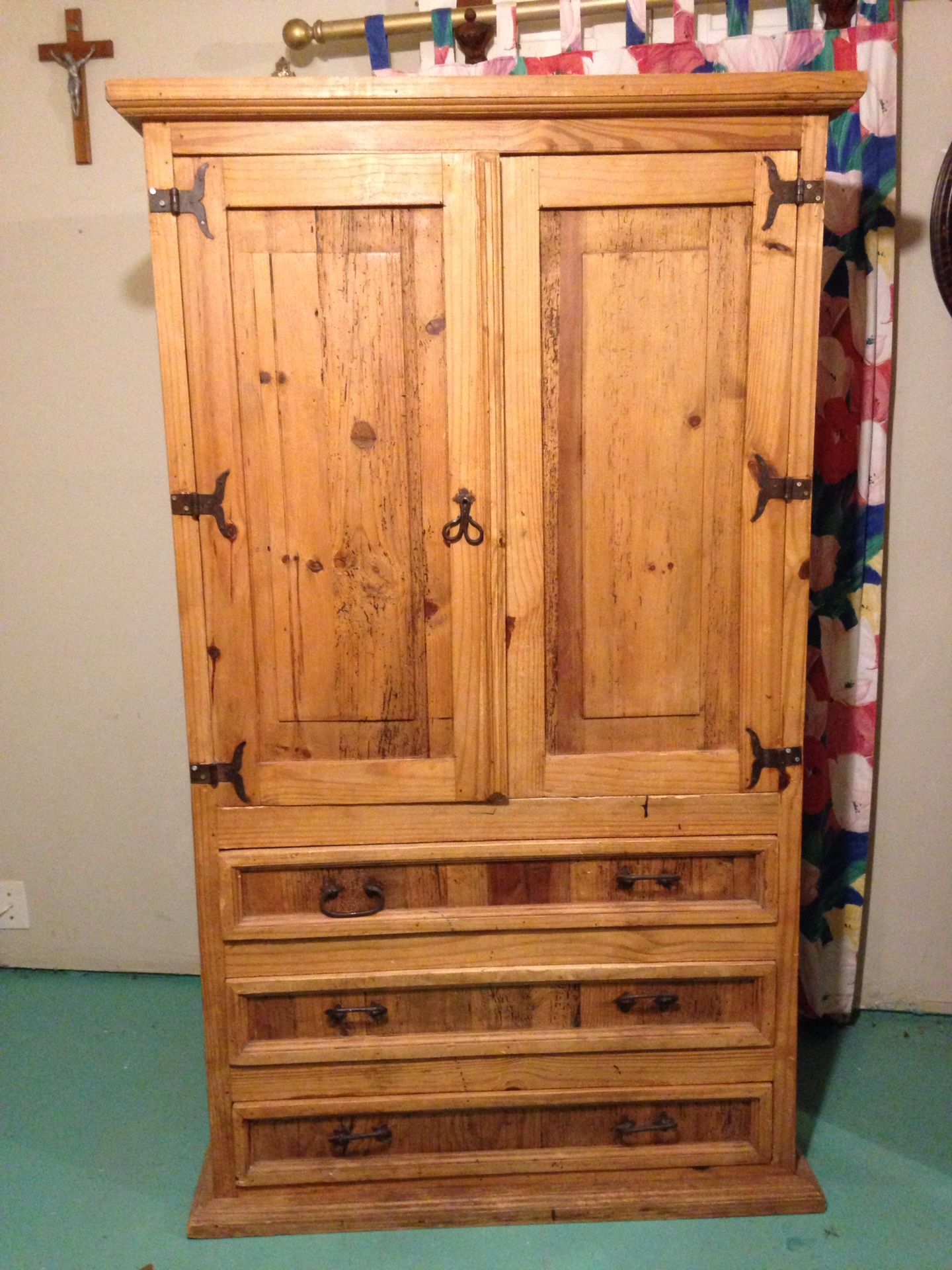 Solid pine Armoire