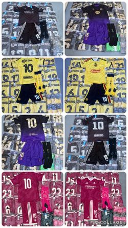 ⚽️🔥 SOCCER UNIFORM SETS — AMÉRICA, REAL MADRID & BARCELONA 🔥⚽️ 💰 $40 EACH COMPLETE SET 📦 Ready for immediate pickup 🇺🇸 Shipping available anyw