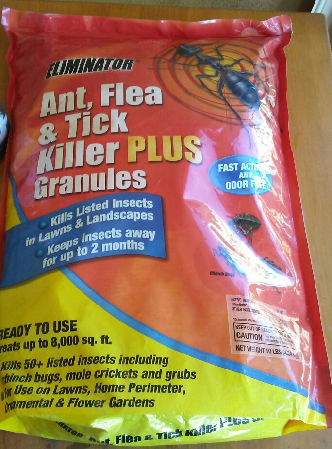 Eliminator Ant, flea and tick killer granules 20 lbs