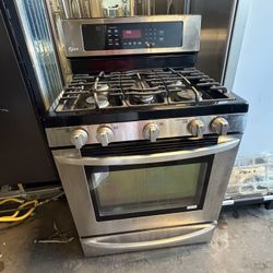 LG 5 Burner Gas Stove Stainless Steel 