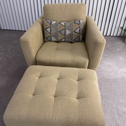 Armchair With Ottoman (2 Sets)
