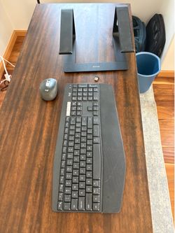 Wireless keyboard, mouse, and laptop stand