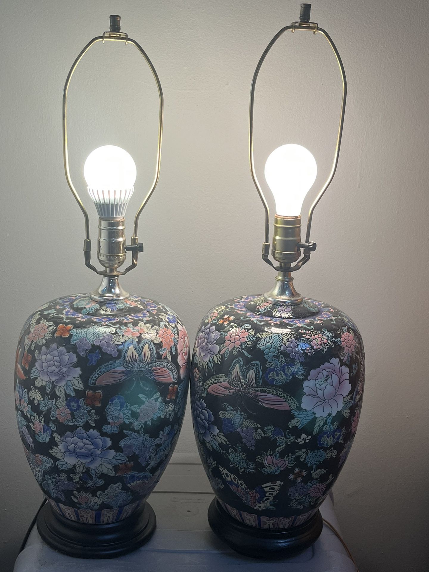 Vintage Capodimonte Lamps