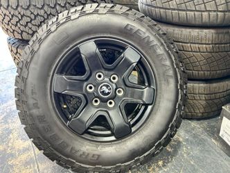 5 wheel tire rim set General Tire Grabber A/TX 17" 2021- 25 Ford Bronco Ranger 265/70/17
