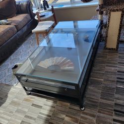Coffee And Matching Side Table