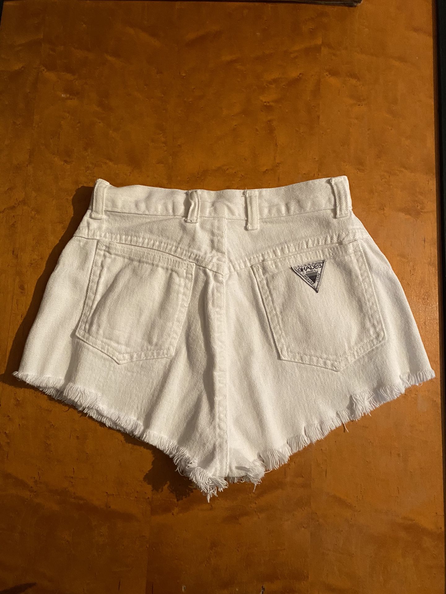 White Jeans Short Shorts $20