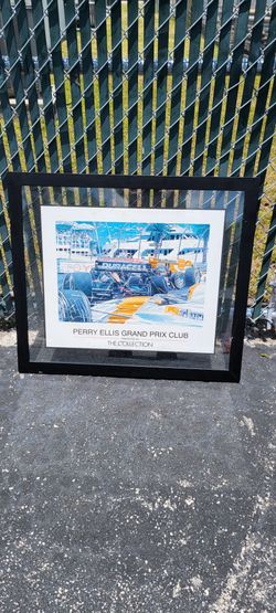 "Perry Ellis Grand Prix Club" print by artist Randy Owens.