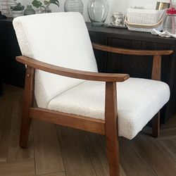 White Boucle Chair 