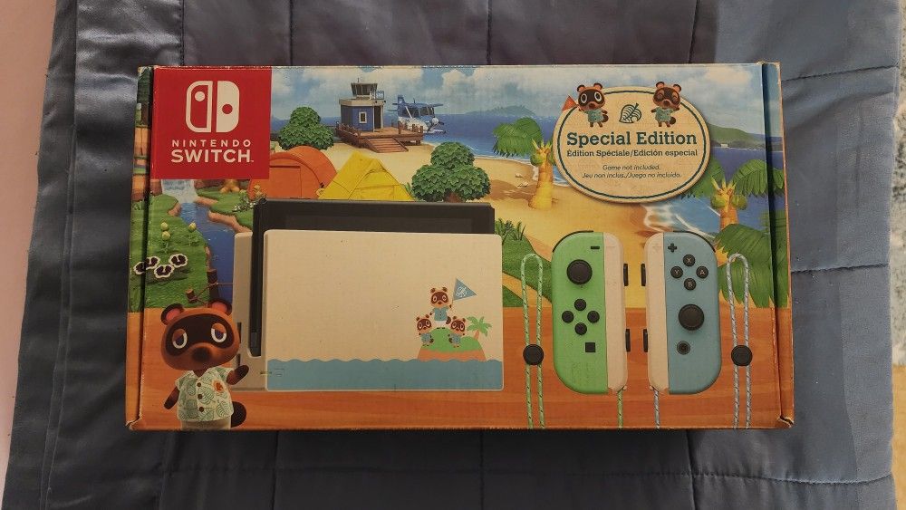 NIB NEVER USED NINTENDO SWITCH ANIMAL CROSSING