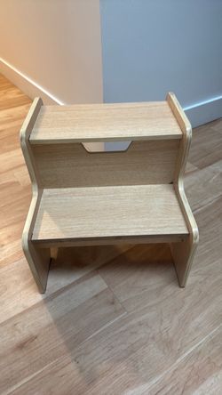 Wooden Two-Step Step Stool