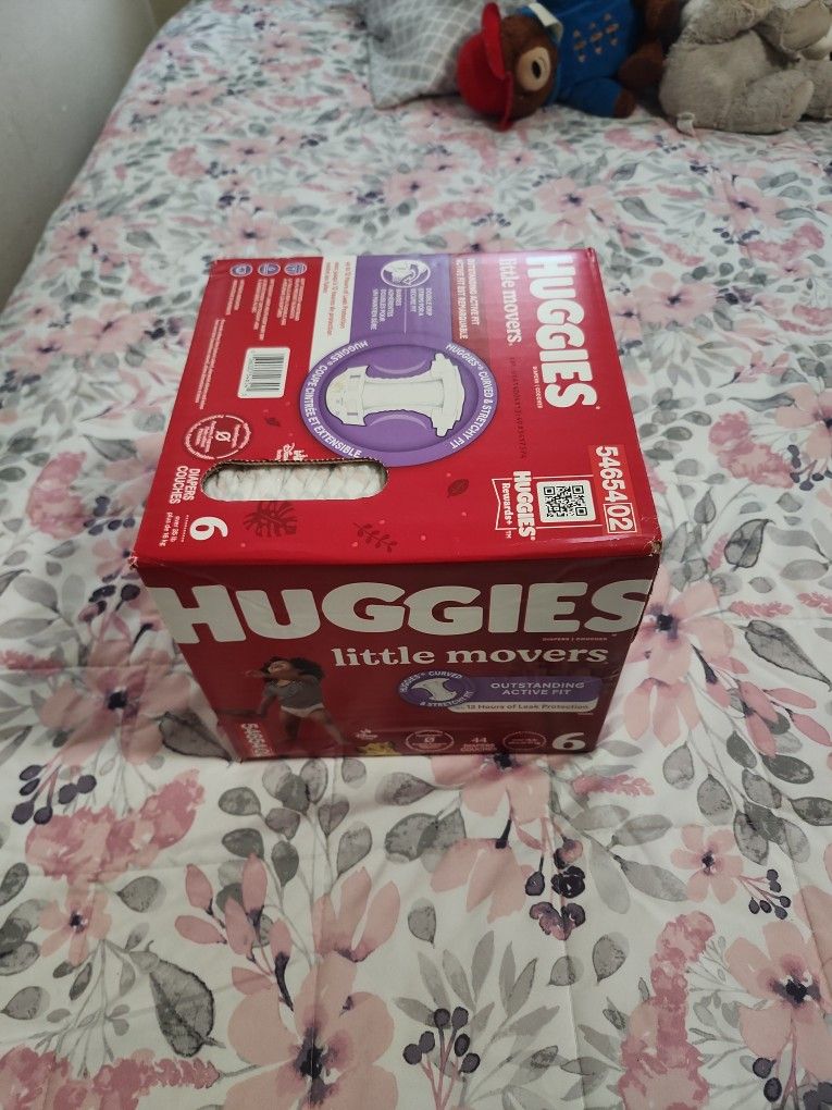 Huggies Diapers Size 6 with 44 Diapers