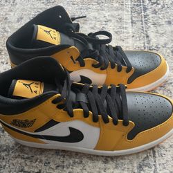 Air Jordan 1 Mid taxi/blanc Size 11